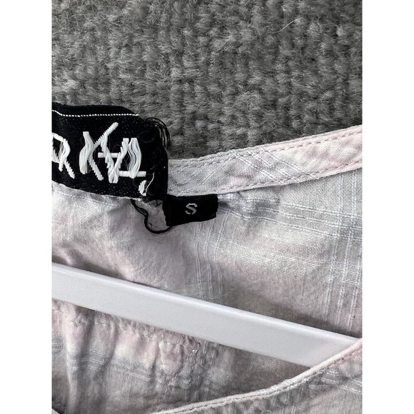 Krazy Kat Plaid‎ Sleeveless Cropped Popover Tank Top Womens Size Small Y2K Pink - Picture 4 of 7